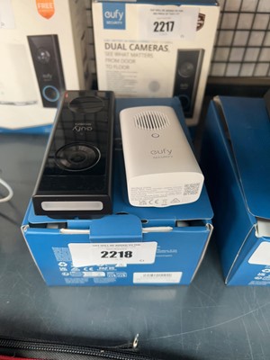 Lot 2218 - Boxed Eufy battery powered video doorbell and...