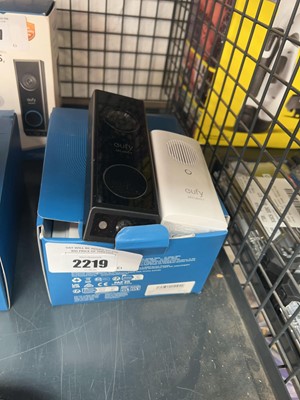Lot 2219 - Boxed Eufy battery powered video doorbell and...