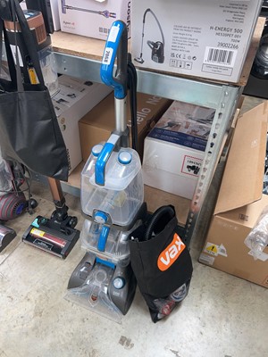 Lot 2068 - Vax upright carpet washer with bag of accessories