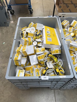 Lot 2166 - Grey pallet box containing boxed and unboxed...