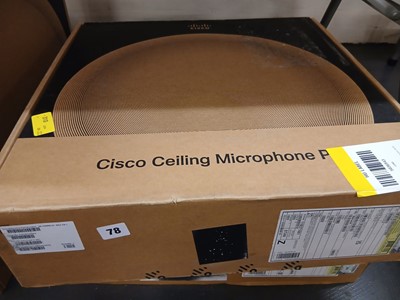 Lot 78 - Cisco ceiling microphone, model no. CS-CLGP-C...