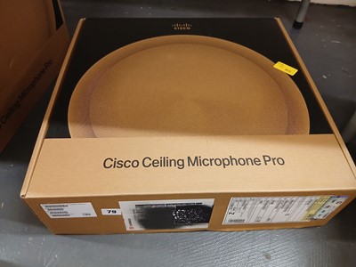 Lot 79 - Cisco ceiling microphone, model no. CS-CLGP-C...