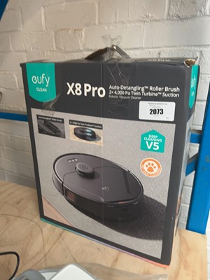 Lot 2073 - Eufy X8 Pro robotic vacuum cleaner, boxed
