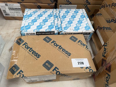 Lot 2178 - 2 Axiom 4 way metal clad garage units with BG...