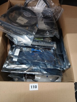 Lot 110 - Box of assorted cables including HDMi high...