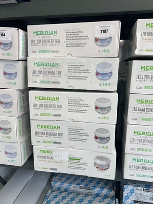 Lot 2187 - 10 boxed Meridian LED Luna bulkhead lights