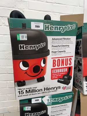 Lot 2081 - Henry Micro vacuum cleaner, boxed