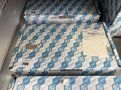 Lot 2196 - Boxed Axiom 18 way dual RCD metal consumer unit