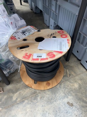 Lot 2242 - Large reel of coaxial satellite cable (CT100)