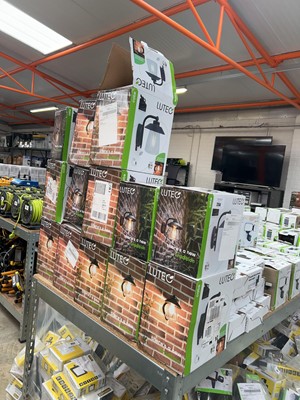 Lot 2244 - 13 Lutec Cate outdoor lantern wall lights