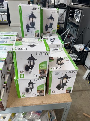 Lot 2255 - 14 Lutec Corniche garden wall lantern lights
