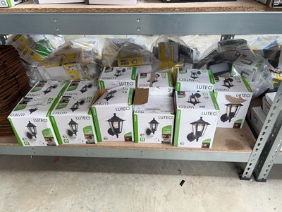 Lot 2256 - 13 Lutec Corniche garden wall lantern lights