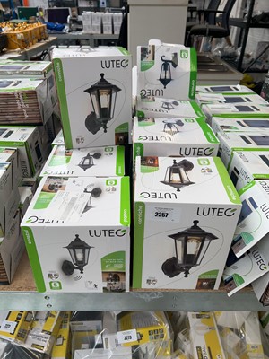 Lot 2257 - 11 Lutec Corniche garden wall lantern lights