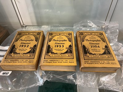 Lot 1012 - 3 volumes of The British Journal Photographic...
