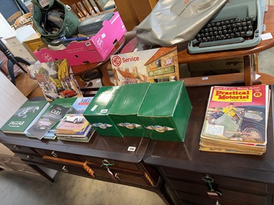 Lot 1015 - Car themed books and collectibles incl. The...