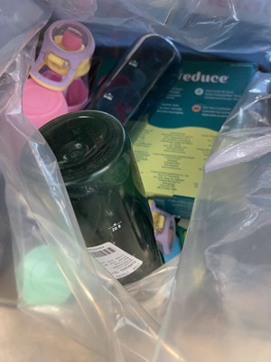 Lot 1280 - A bag containing various water bottles, flasks...