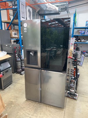 Lot 2098 - LG THINQ 4 door fridge freezer with integrated...
