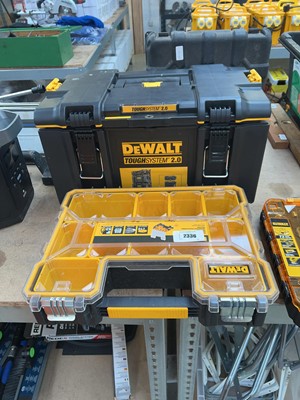 Lot 2336 - DeWalt tough system 2.0 toolbox together with...