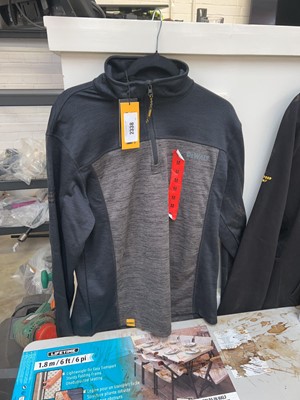 Lot 2338 - DeWalt Guarantee Tough quarter neck zip-up...