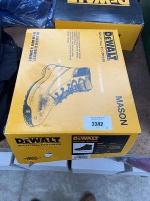 Lot 2342 - Boxed pair of DeWalt Mason steel toe safety...