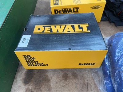 Lot 2343 - Boxed pair of DeWalt steel toe safety trainers...