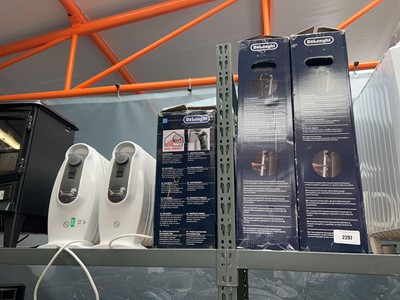 Lot 2297 - 2 Delonghi Radia S digital electric oil filled...