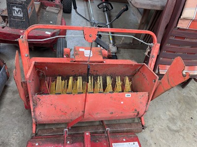 Lot 2319 - Petrol ride on lawnmower brush attachment