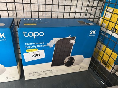 Lot 2201 - Boxed Tapo solar powered security camera kit
