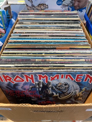 Lot 1088 - Collection of vinyl records to include Iron...