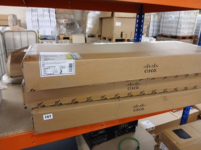 Lot 157 - 3 boxed Cisco screen frames, CS-BRD75P WUK