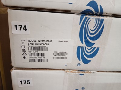 Lot 174 - Boxed Crestron networking decoder model no....