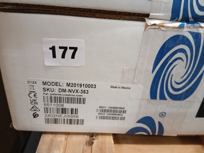 Lot 177 - Boxed Crestron networking decoder model no....