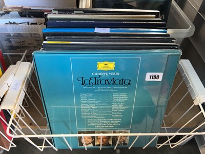 Lot 1100 - 2 baskets of various classical records