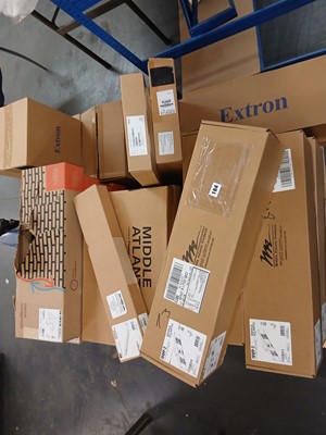 Lot 184 - Pallet of various rack mounting fittings,...