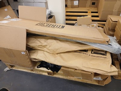 Lot 193 - Pallet of Unicol parts, brackets and stands