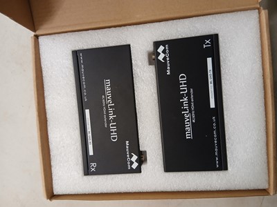 Lot 218 - Mauvecom Mauve link UHD HDMi extender kit with...