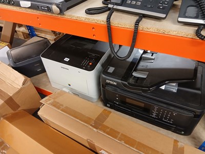 Lot 235 - Epson and Samsung desktop printer plus one other