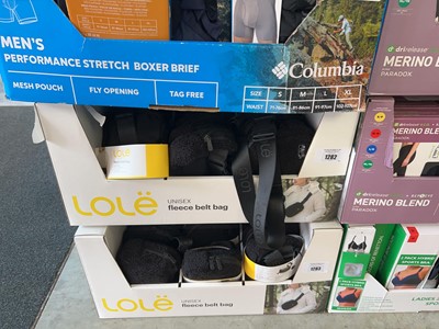 Lot 1282 - Box containing Lole unisex fleece belt bags