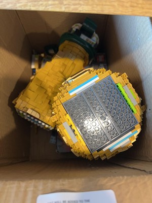 Lot 1507 - Box containing partially assembled LEGO World...