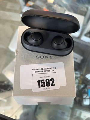 Lot 1582 - Boxed Sony noise cancelling earbuds