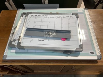 Lot 1604 - 2 wall mountable monthly planners and 2...
