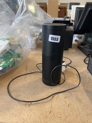 Lot 1553 - Amazon smart speaker with power supply