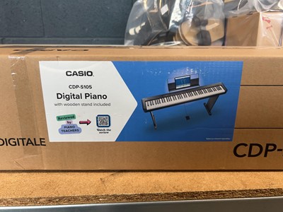 Lot 1562 - Casio digital piano with wooden stand (CDP-S105)