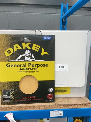 Lot 4102 - Oakey general purpose sandpaper coarse 40...