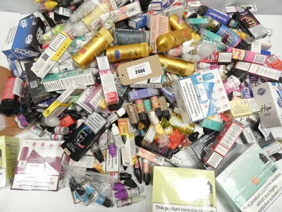 Lot 2404 - Quantity of mixed vape liquid flavours, salts,...