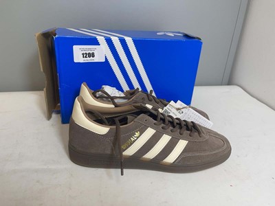 Lot Adidas UK10 handball spezial trainers in brown...