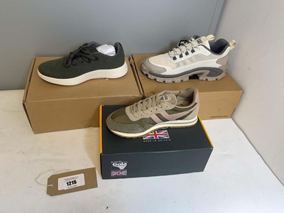 Lot 3x Boxed pairs of trainers to include Gola UK5,...