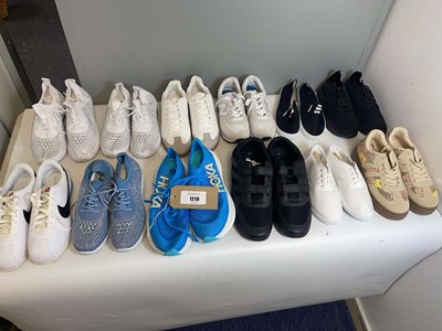 Lot 12x Pairs of trainers to include Nike, Hoka,...