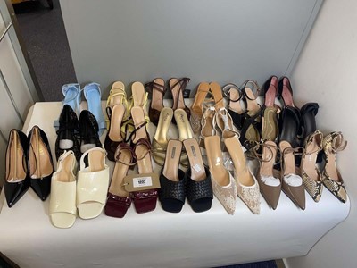 Lot 19x Pairs of high heels in various styles to...
