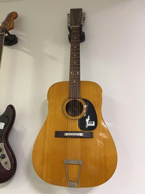 Lot 2216 - Landola 12 string acoustic guitar with guitar...